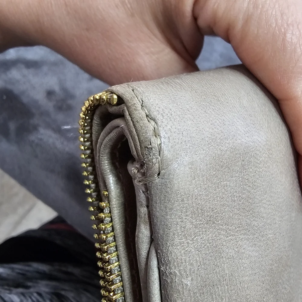Lauren‎ Merkin Tan Clutch soft leather